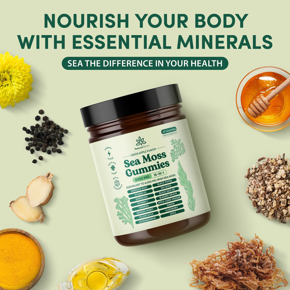 Sea Moss 16-In-1 Gummies - For Joint Relief & Mobility